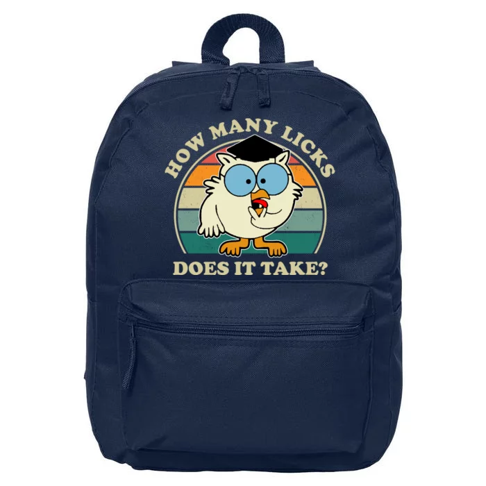 How Many Licks Does It Take Retro Sunset 16 in Basic Backpack