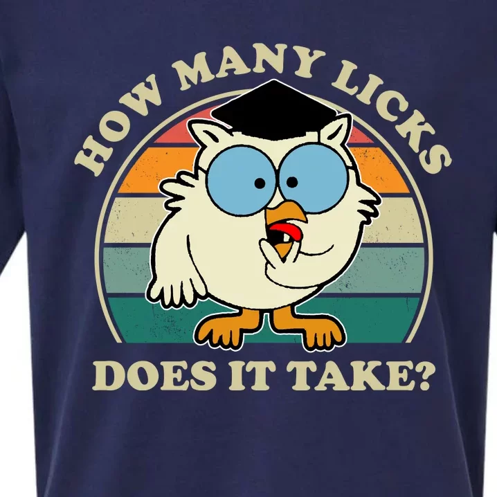 How Many Licks Does It Take Retro Sunset Sueded Cloud Jersey T-Shirt