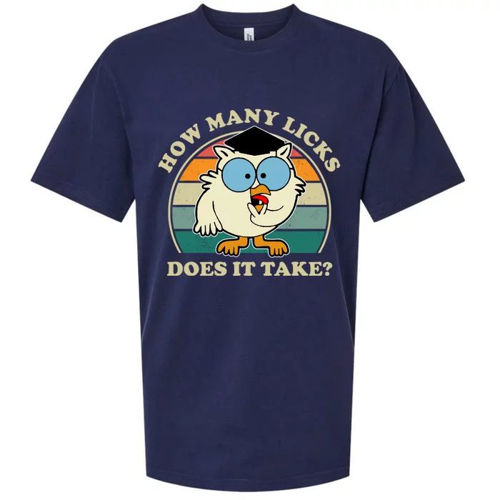 How Many Licks Does It Take Retro Sunset Sueded Cloud Jersey T-Shirt