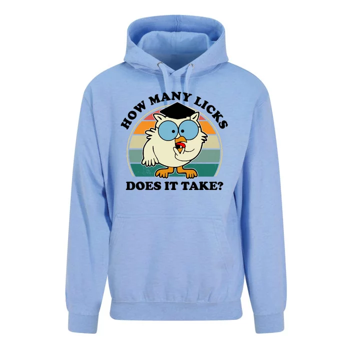 How Many Licks Does It Take Retro Sunset Unisex Surf Hoodie