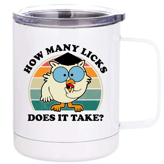 How Many Licks Does It Take Retro Sunset 12 oz Stainless Steel Tumbler Cup