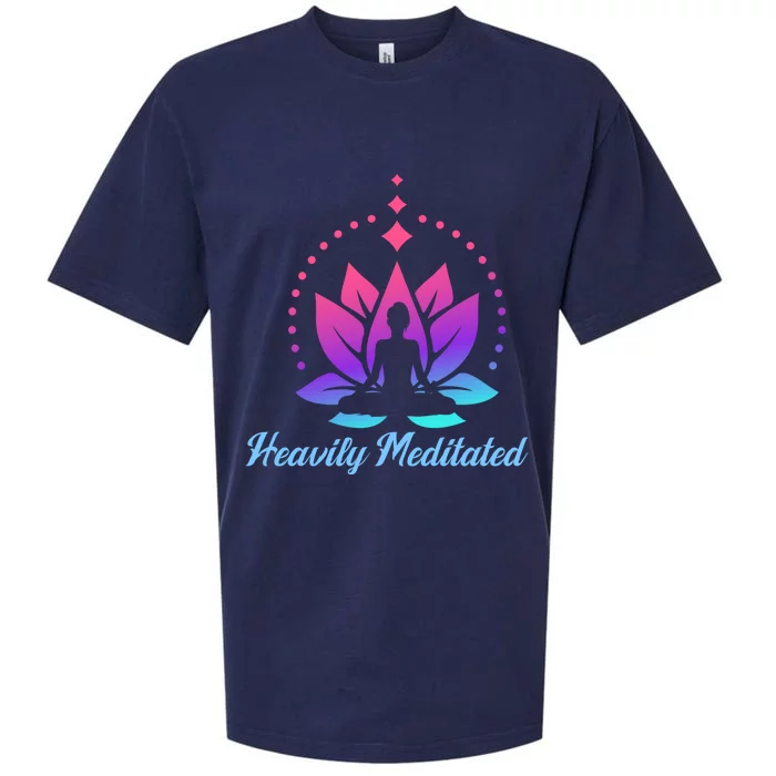 Heavily Meditated Lotus Flower Yoga Meditation Spiritual Cute Gift Sueded Cloud Jersey T-Shirt