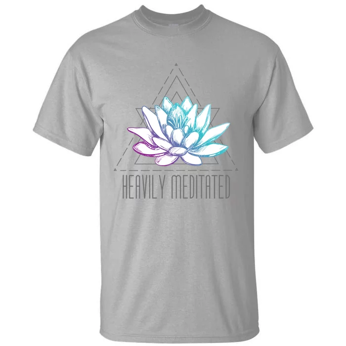 Heavily Meditated Lotus Minimalist Meditation Spiritual Gift Tall T-Shirt