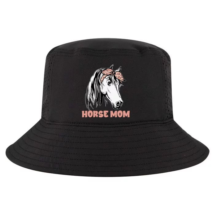 Horse Mom Leopard Horse Lover Horseback Mother's Day Cool Comfort Performance Bucket Hat