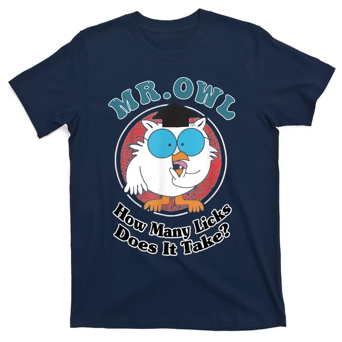 How Many Licks Does It Take Funny Owl Sarcastic T-Shirt