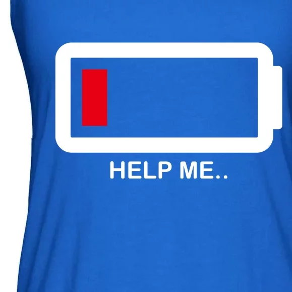 Help Me Low Battery Ladies Essential Flowy Tank