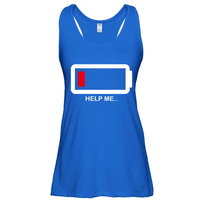 Help Me Low Battery Ladies Essential Flowy Tank