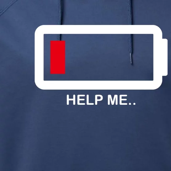 Help Me Low Battery Performance Fleece Hoodie