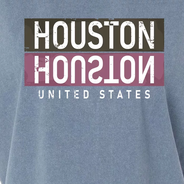 Houston Mirrored Logo Garment-Dyed Women's Muscle Tee