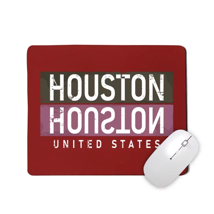 Houston Mirrored Logo Mousepad