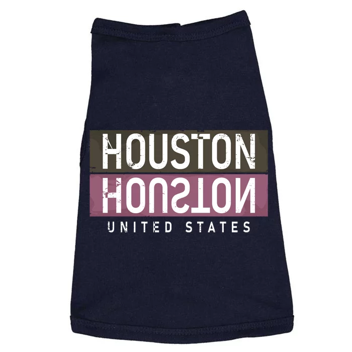 Houston Mirrored Logo Doggie Tank