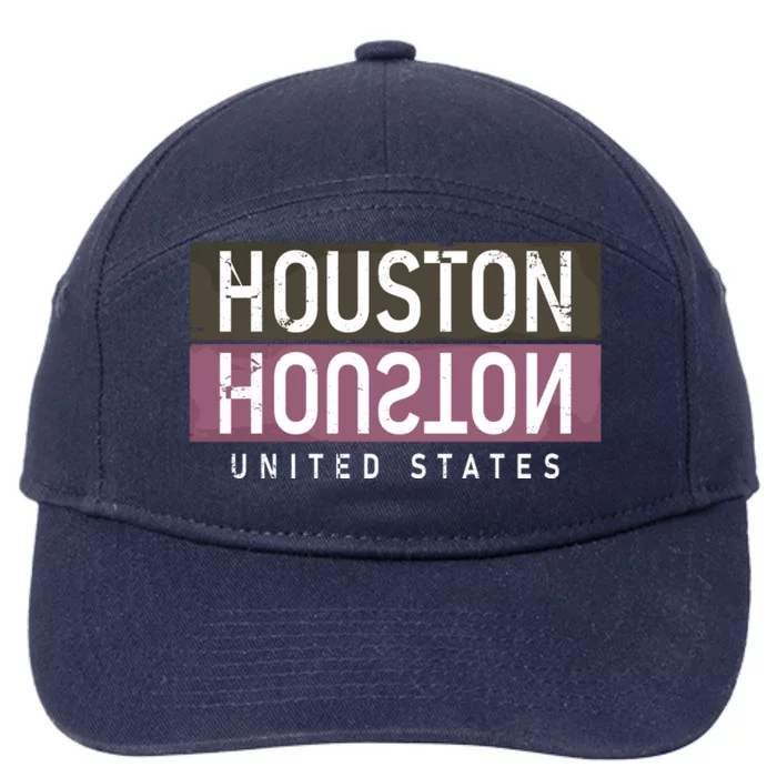 Houston Mirrored Logo 7-Panel Snapback Hat