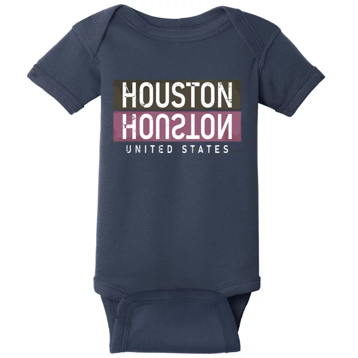 Houston Mirrored Logo Baby Bodysuit