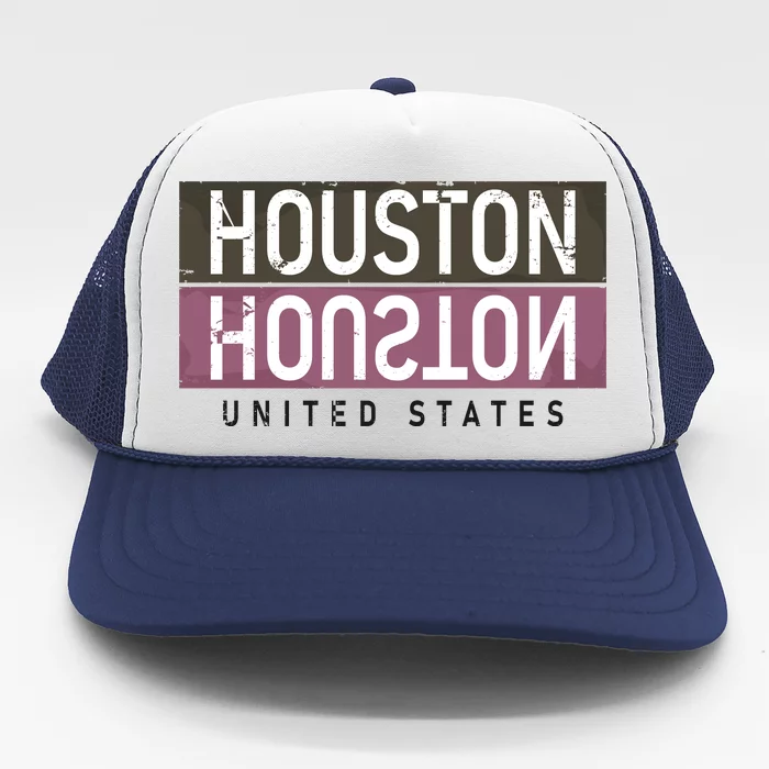 Houston Mirrored Logo Trucker Hat