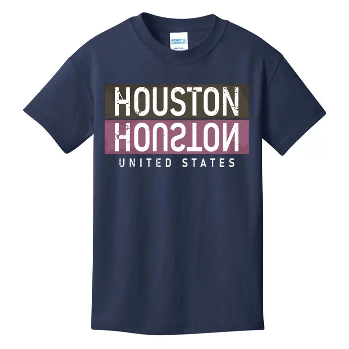 Houston Mirrored Logo Kids T-Shirt