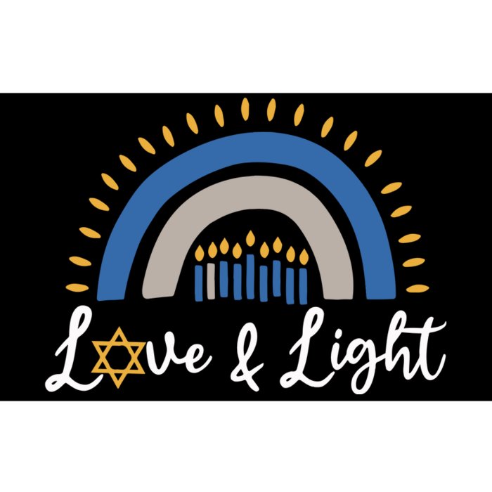 Hanukkah Menorah Love And Light Hanukkah Bumper Sticker