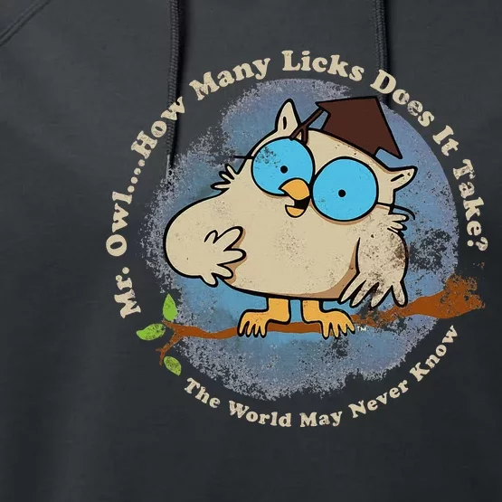 How Many Licks Does It Take Funny Performance Fleece Hoodie