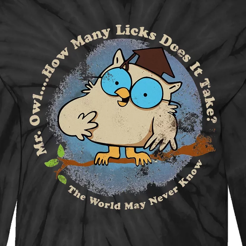 How Many Licks Does It Take Funny Tie-Dye Long Sleeve Shirt