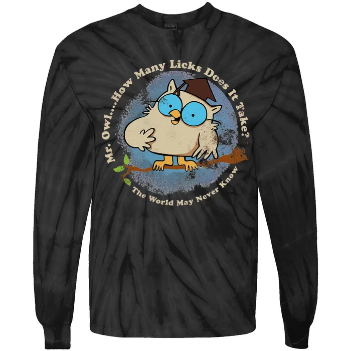 How Many Licks Does It Take Funny Tie-Dye Long Sleeve Shirt