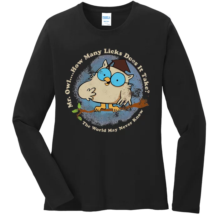 How Many Licks Does It Take Funny Ladies Long Sleeve Shirt