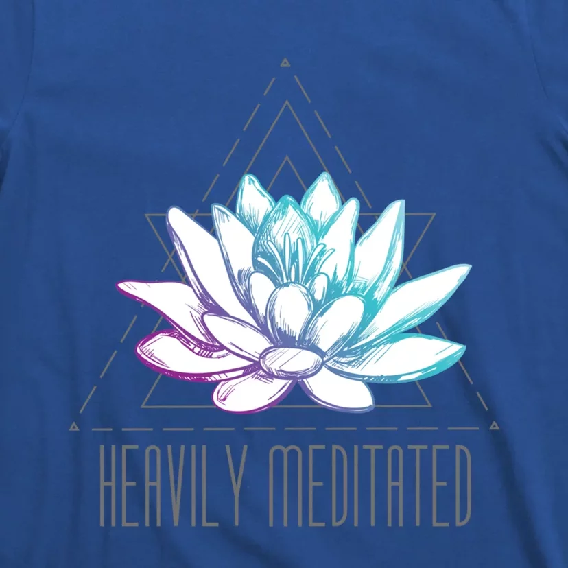 Heavily Meditated Lotus Minimalist Meditation Spiritual Gift T-Shirt