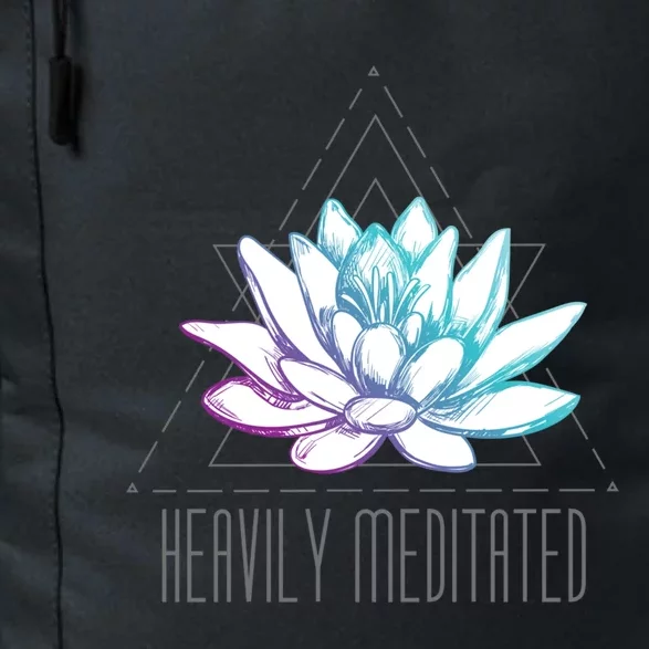 Heavily Meditated Lotus Minimalist Meditation Spiritual Gift Daily Commute Backpack