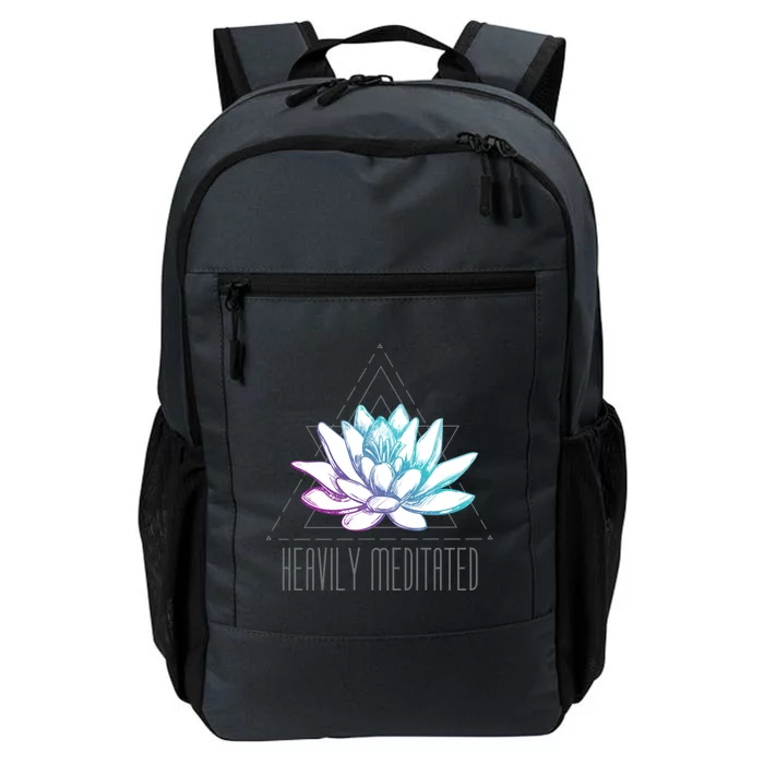 Heavily Meditated Lotus Minimalist Meditation Spiritual Gift Daily Commute Backpack