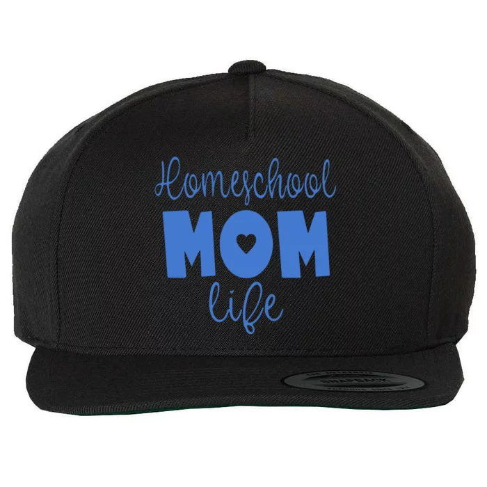 Homeschool Mom Life Mother's Day Gift Wool Snapback Cap