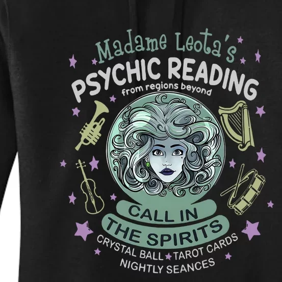 Halloween Madame Leota Psychic Reading Call In The Spirits Haunted Mansion Women's Pullover Hoodie