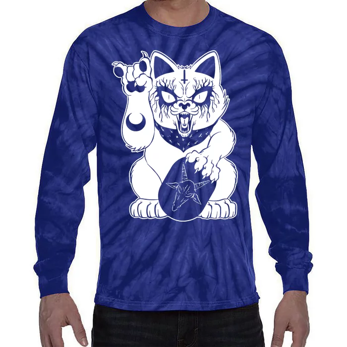 Heavy Metals Lucky Cat Tie-Dye Long Sleeve Shirt