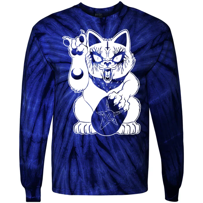 Heavy Metals Lucky Cat Tie-Dye Long Sleeve Shirt