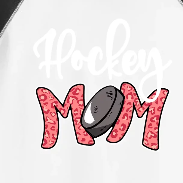 Hockey Mom Leopard Ice Hockey Mama Mothers Day Hockey Mom Funny Gift Toddler Fine Jersey T-Shirt