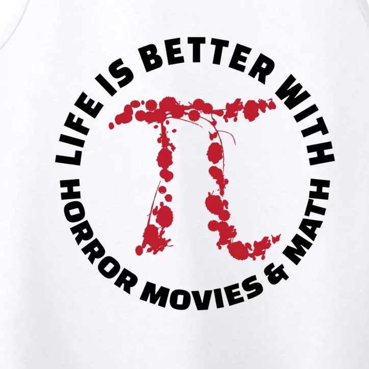 Horror Movie Lover Math Enthusiasts Cool Gift Pi Symbol Pi Day Art Cute Gift Performance Tank