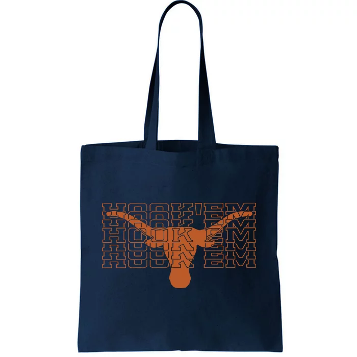 Hookem Mirror Longhorns University Tote Bag