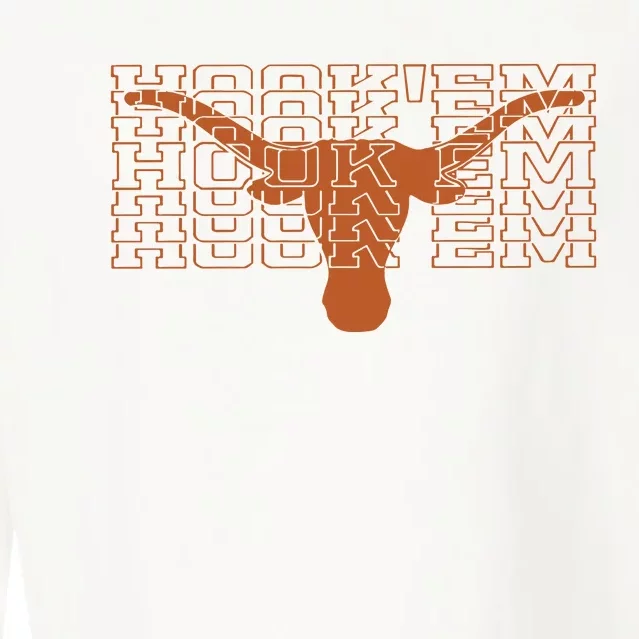 Hookem Mirror Longhorns University Cropped Pullover Crew