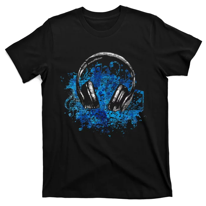 Headphones Music Lover Gift Musican Music T-Shirt