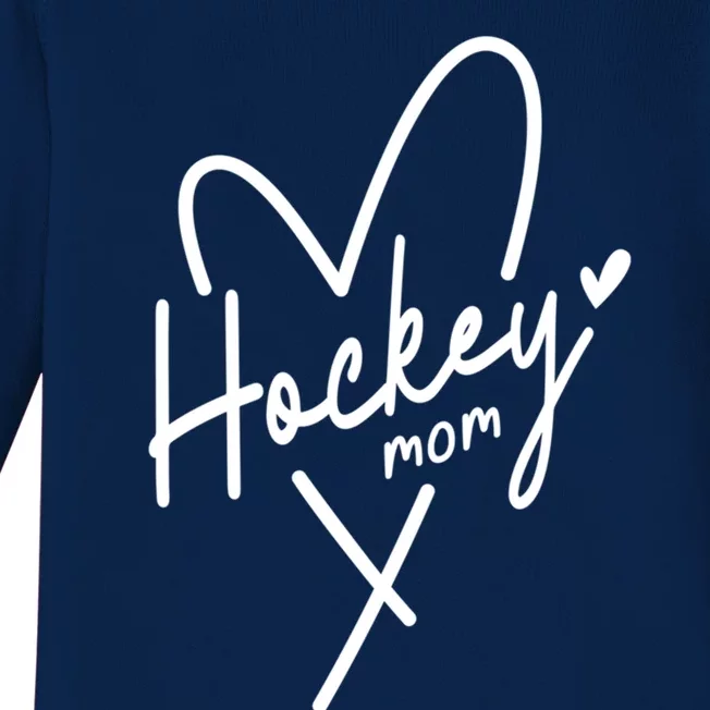 Hockey Mom Love Gift Baby Long Sleeve Bodysuit