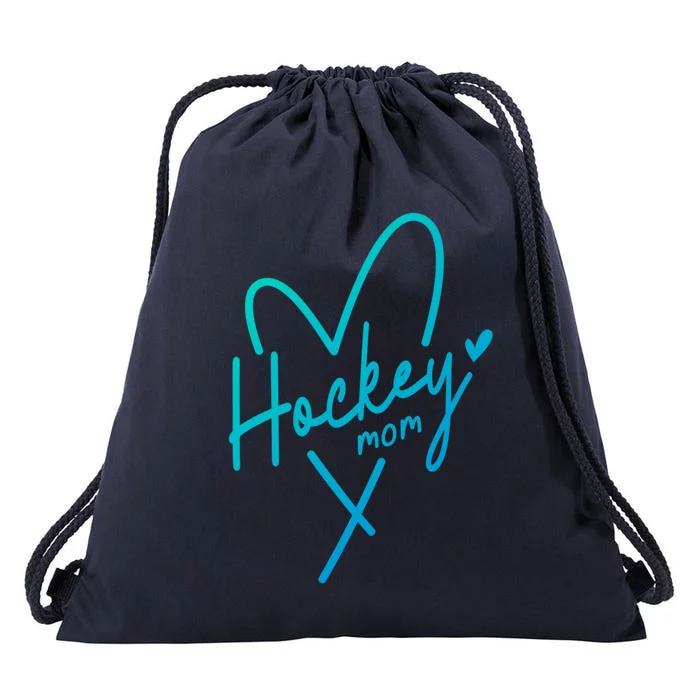 Hockey Mom Love Gift Drawstring Bag