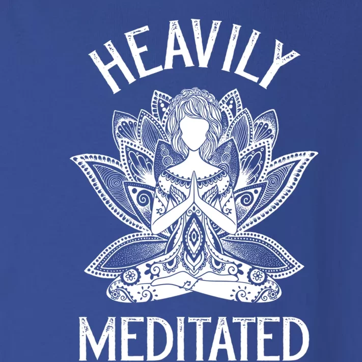 Heavily Meditated Lotus Spiritual Meditating Gift Toddler Long Sleeve Shirt