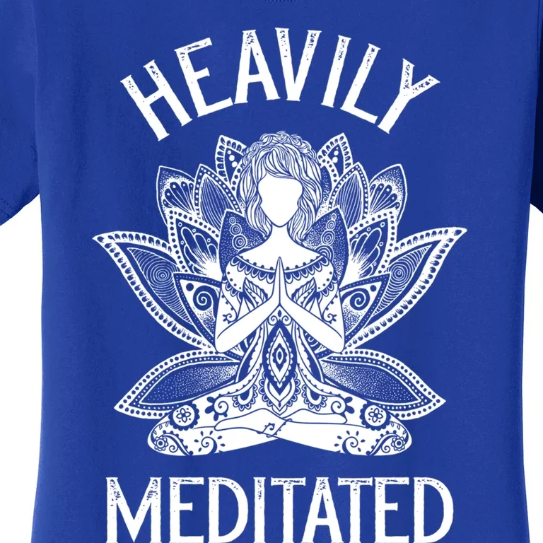 Heavily Meditated Lotus Spiritual Meditating Gift Women's T-Shirt