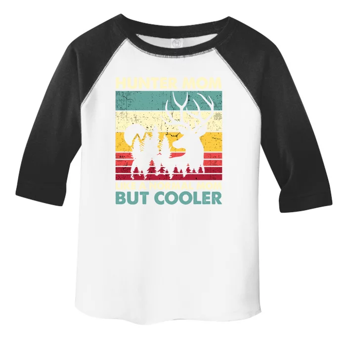 Hunter Mom Like Normal Mom But Cooler Retro Funny Hunting Gift Toddler Fine Jersey T-Shirt