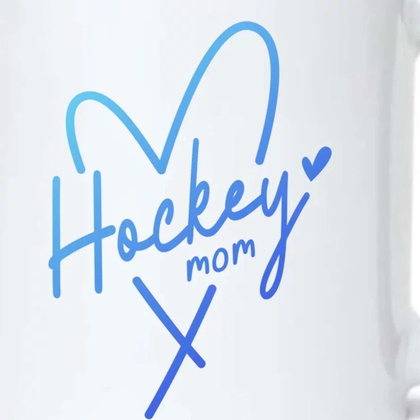 Hockey Mom Love Gift Black Color Changing Mug