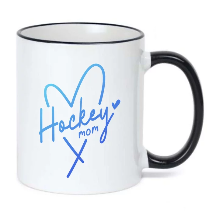 Hockey Mom Love Gift Black Color Changing Mug