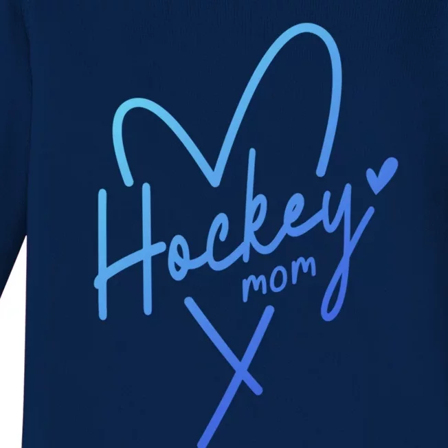 Hockey Mom Love Gift Baby Long Sleeve Bodysuit