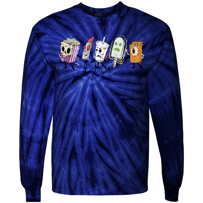 Horror Movie Lobby Tie-Dye Long Sleeve Shirt