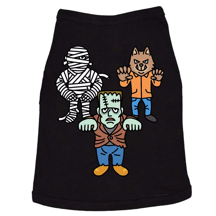 Horror Movie Monster Mummy Werewolf Frankenstein Comic Book Doggie Tank