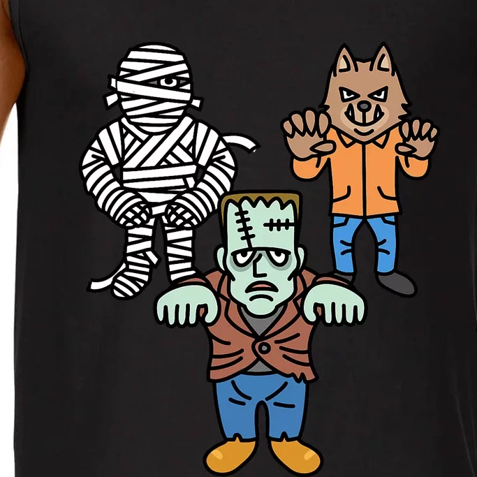 Horror Movie Monster Mummy Werewolf Frankenstein Comic Book Comfort Colors® Tank Top