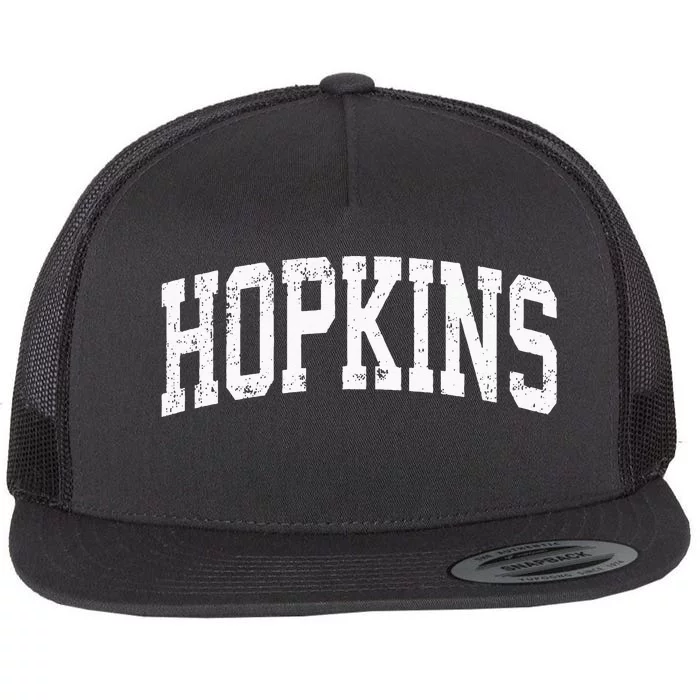 Hopkins Minnesota MN Vintage Athletic Sports Flat Bill Trucker Hat