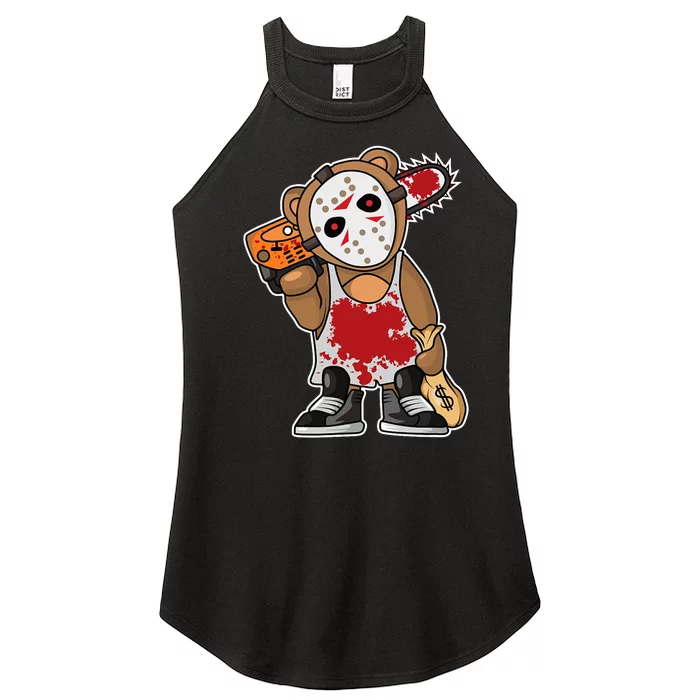 Horror Movie Monster Lazy Halloween Costume Funny Scary Women’s Perfect Tri Rocker Tank