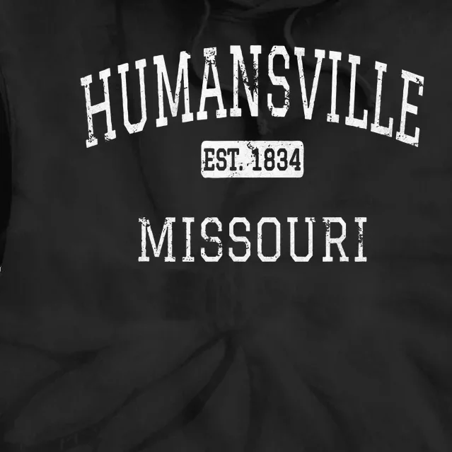 Humansville Missouri MO Vintage Tie Dye Hoodie